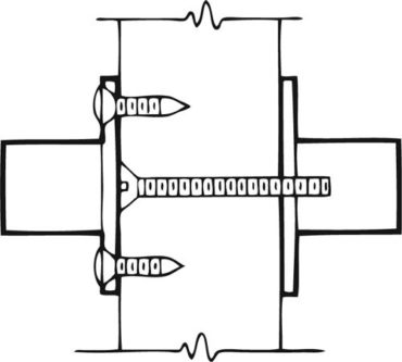 #Type 4 — Surface Mount on Push Bar / Thru Bolt on Pull Bar